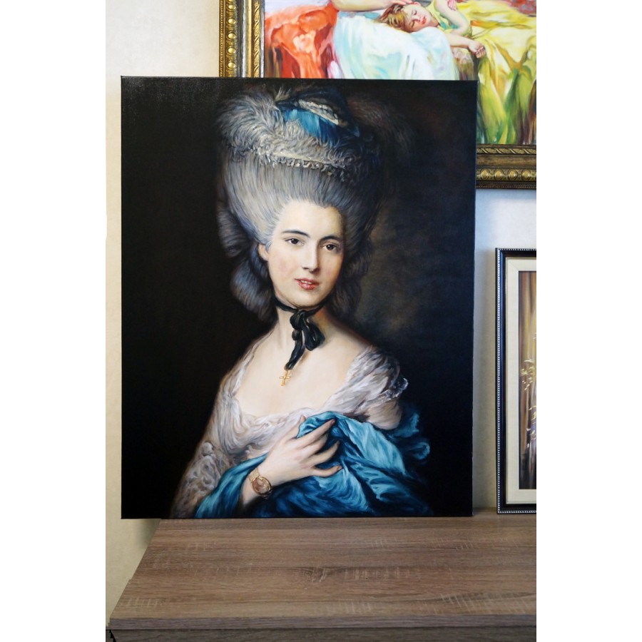 Томас Гейнсборо.  Дама в голубом.